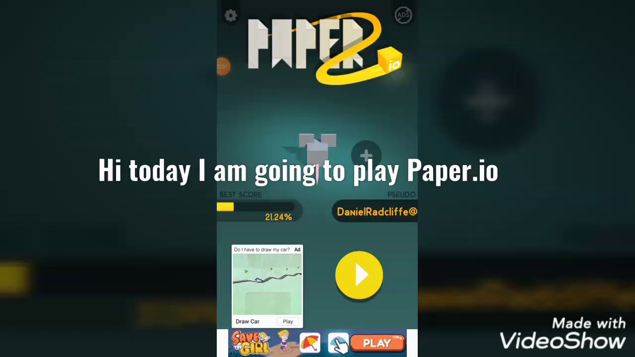 Playing Paper.io//Tetra Rise//