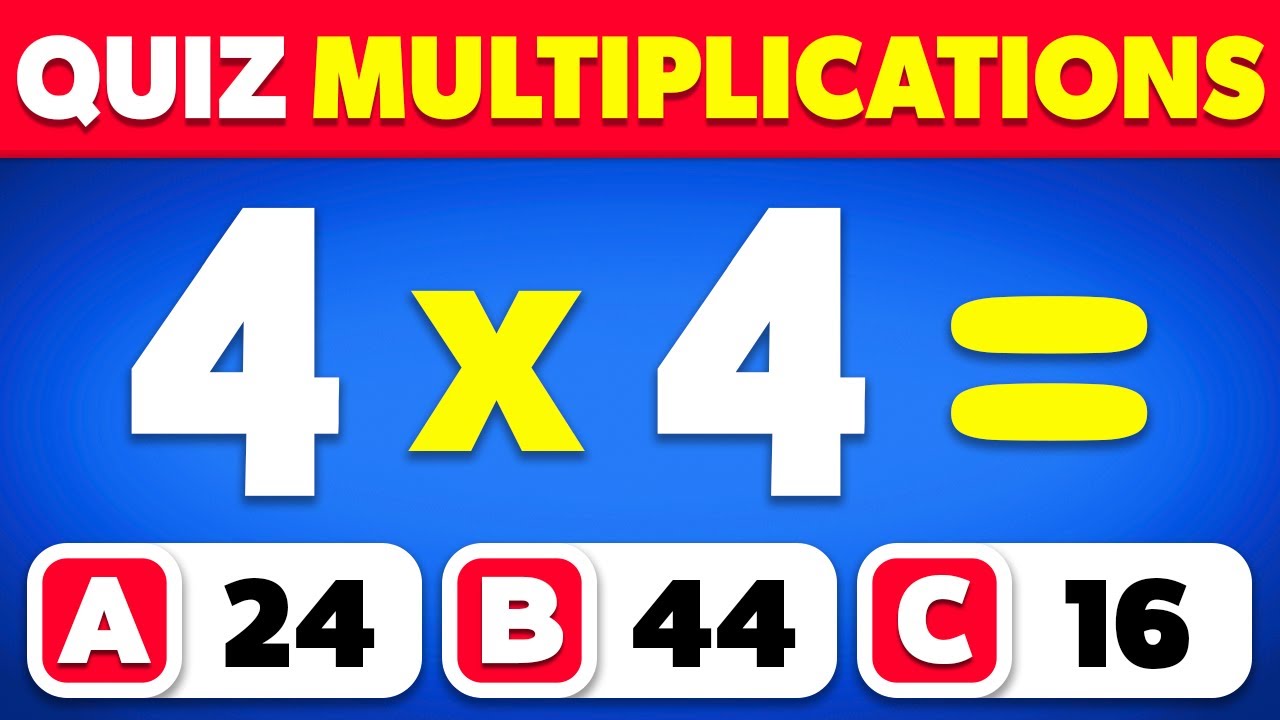 Connais-tu tes Tables de Multiplication ? ✖️🤓📚 | CE1-CE2-CM1-CM2-6ème | Quiz de Calcul Mental
