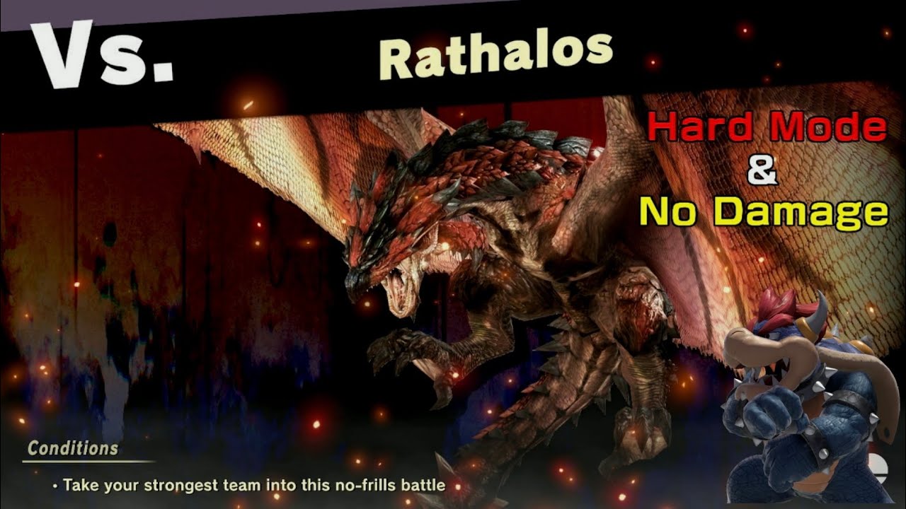 Super Smash Bros. Ultimate | World of Light - Rathalos Boss Fight (+ Hard Mode & No Damage)
