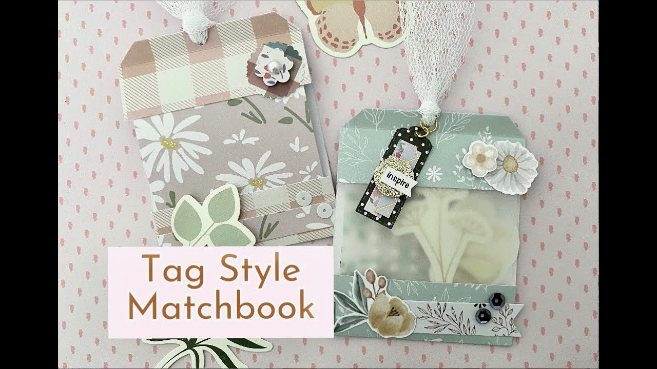 Tag Style Matchbook | Use your paper scraps or 6x6 paper | Make in any size | EASY TUTORIAL