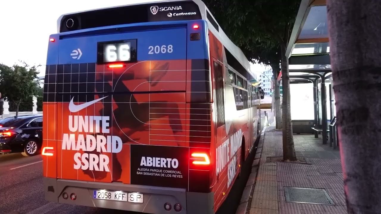 EMT Madrid 2068 | Scania N280UB4X2 GNC Castrosúa New City | Mateo Inurria - Plaza de Castilla