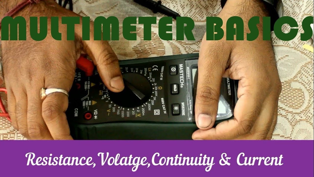 How to Use a Multimeter for Beginners - How to Measure Voltage, Resistance, Continuity and Amps