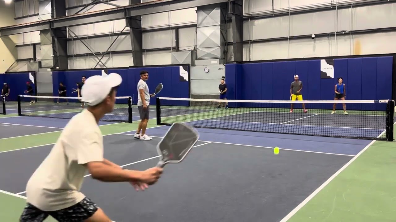 FATHER/SON DUO vs ASIAN COUPLE | Houston Pickleball Center | Texas