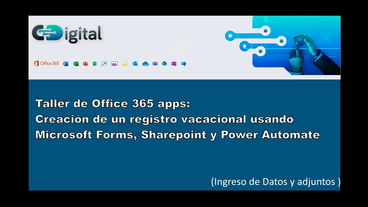 Powerautomate 03: Enviar información de Microsoft Forms a Sharepoint con Datos Adjuntos