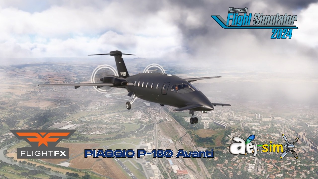 Private Jet Alternative FlightFX Piaggio P180 Avanti | Ferrari of the Skies | MSFS 2024