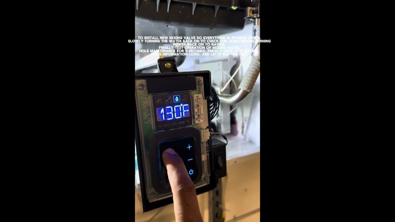 Navien NPE 240S Mixing valve replacement. Error E445