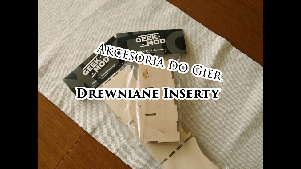 Akcesoria do gier - Drewniane inserty GeekMod