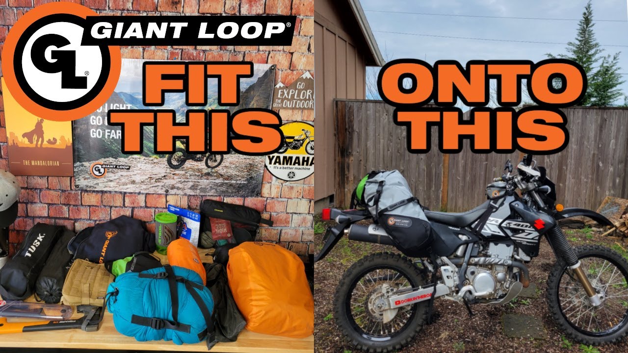 How to Pack Your Complete Enduro or Dual Sport Camping Setup in the Giant Loop Great Basin Saddlebag