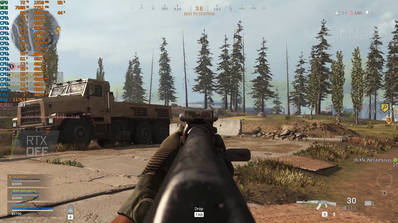 Call of Duty Warzone RTX 2080 SUPER + Ryzen 3700X | 1440p | Ultra Max High Settings