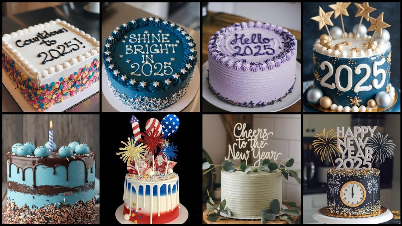 TOP 50 Happy New Year Cake Design 2025 || Best New Year Cake Decorating ideas