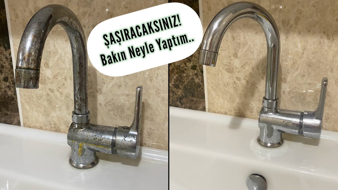 KROM MUSLUK PARLATMA | Nasıl Parlattığımı Görünce Şaşıracaksınız! | Temizlik