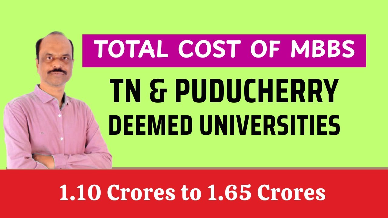 TN & Puducherry Deemed MBBS Fees 2025: All 17 Colleges - Complete Cost Breakdown!
