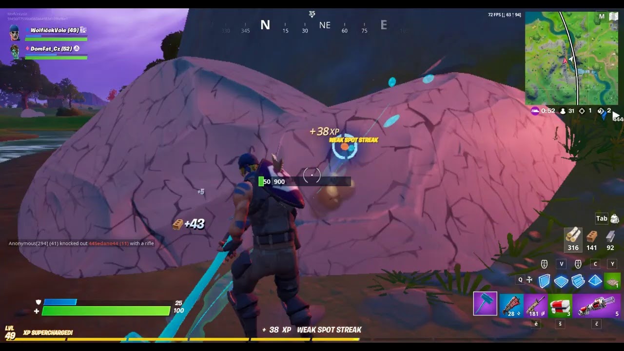 Fortnite Česk&yacute; Live Stream