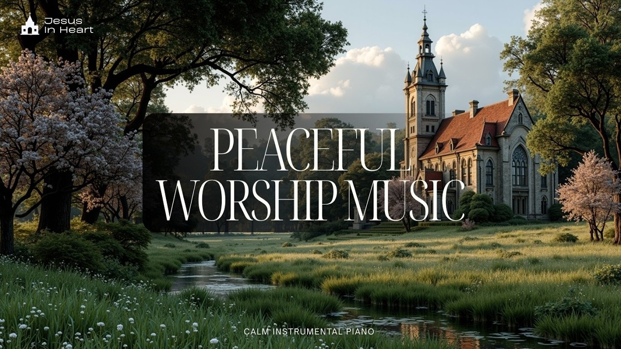 Peaceful Worship Music for Reflection ~ Calm Instrumental Piano in Serene Landscape