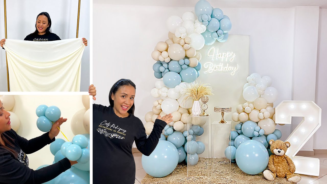 Como hacer un Arco de Globos 🧸Decoración para Cumpleaños🧸