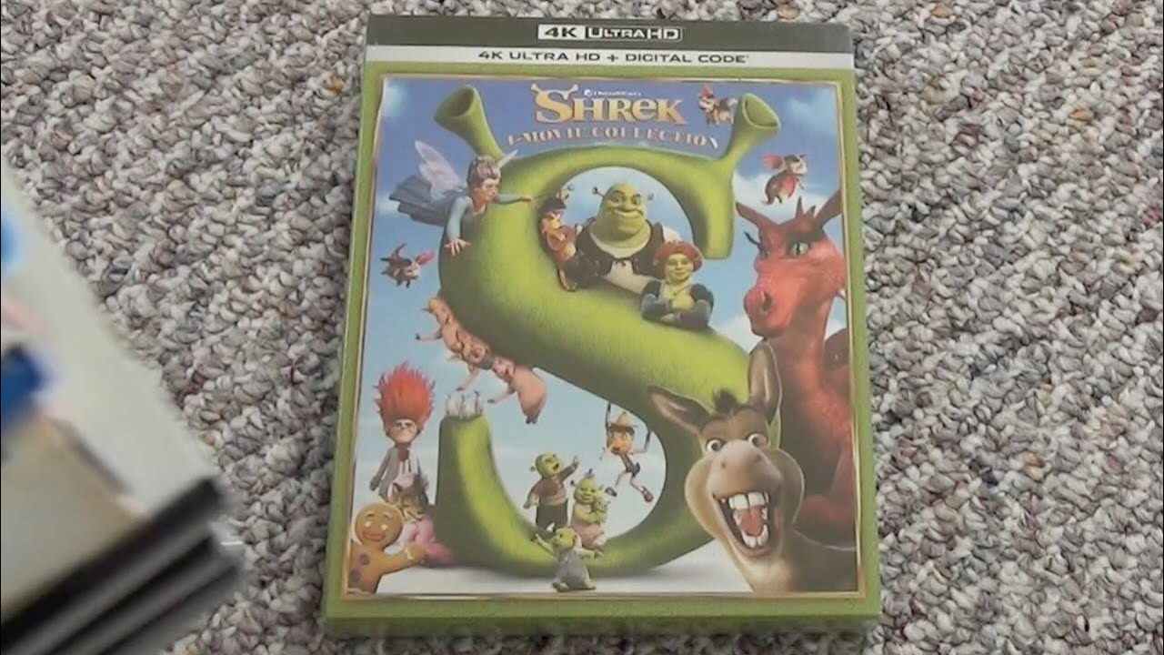 Shrek 4-Movie Collection 4K Ultra HD + Blu-Ray + Digital Code Unboxing