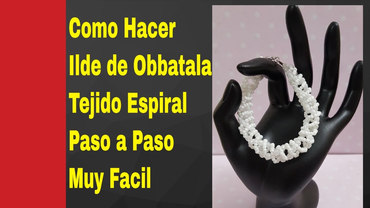 Como Hacer Ilde Obbatala Tejido en Espiral Paso a Paso muy Facil.