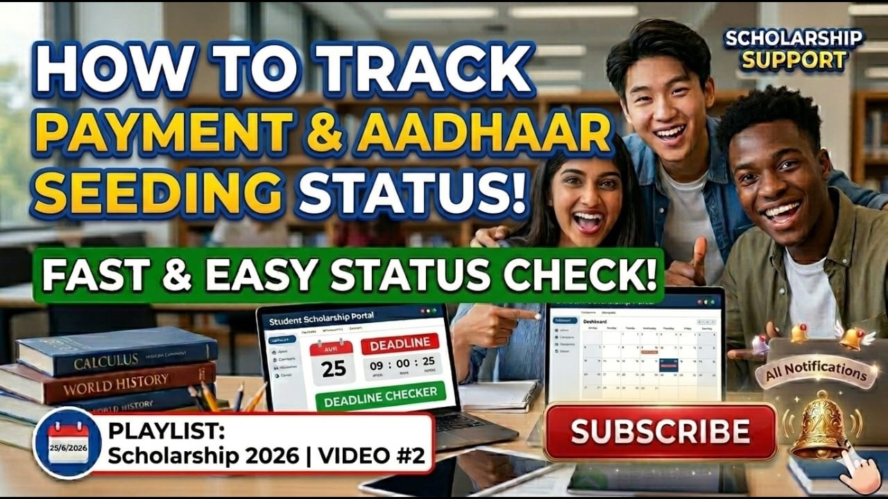How to Track Scholarship payment & Aadhaar Seeding Status?