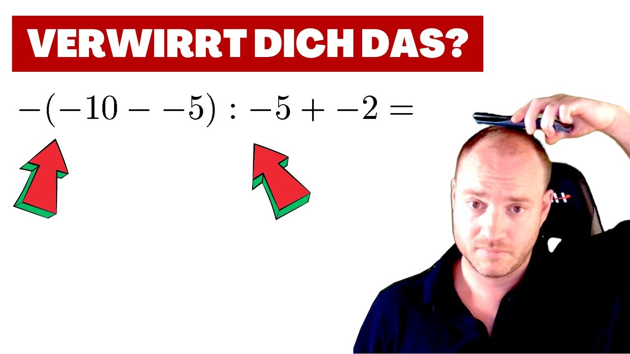 Verwirrt? Rechenzeichen und Vorzeichen Mix. Wie geht das?