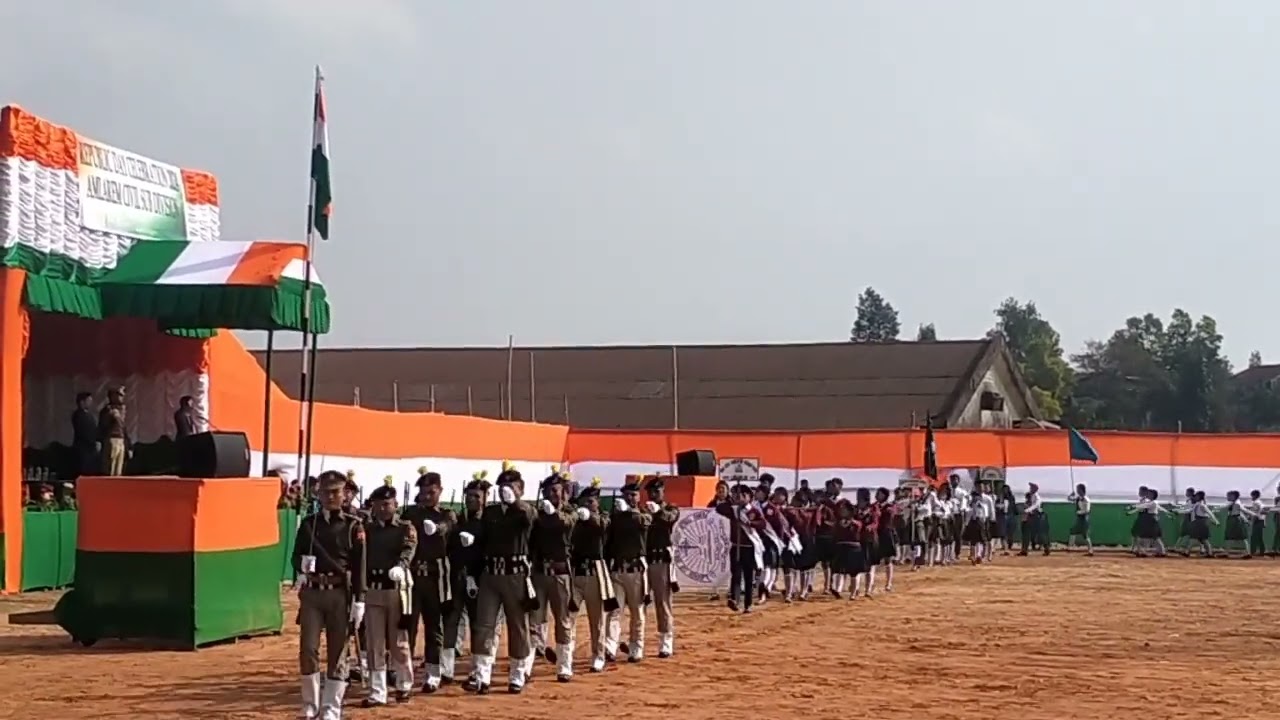 75th Republic day celebration at Amlarem West Jaintia Hills, Meghalaya