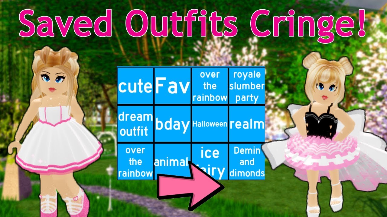 *CRINGE* Reacting To ALL Of My Royale High Saved Outfits