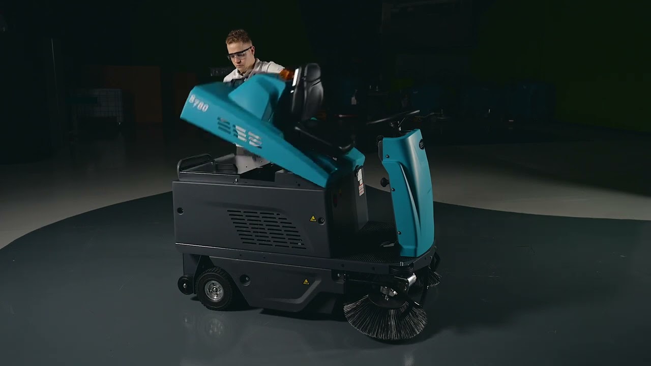 S780 Compact Battery Ride-On Sweeper | Operator Video