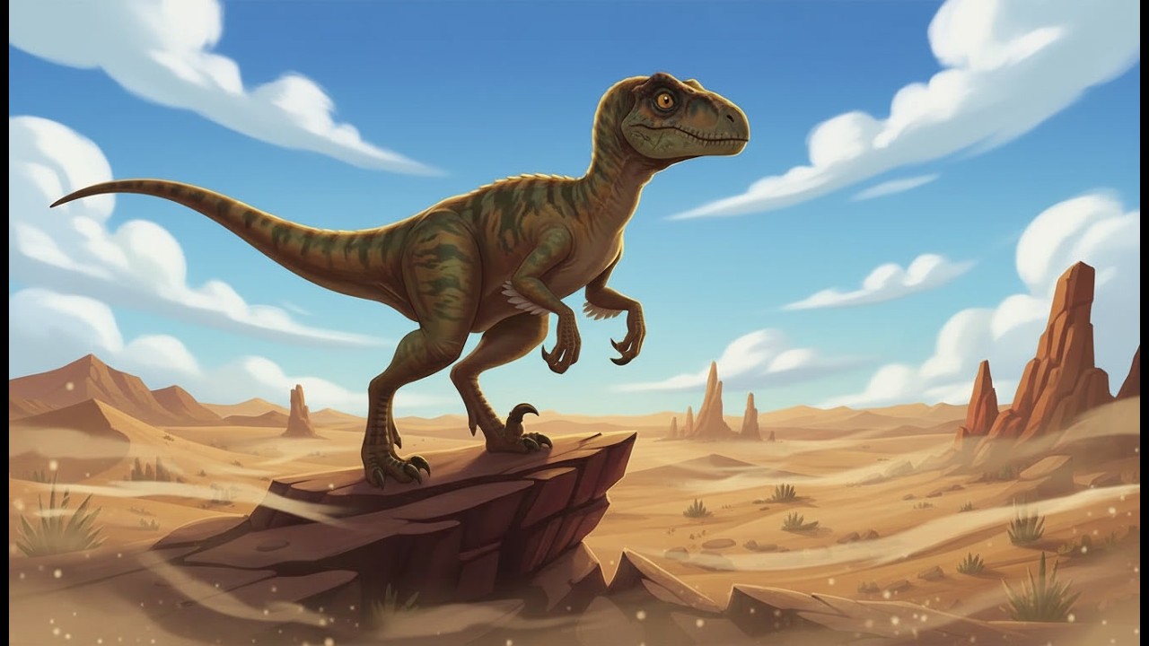 Velociraptor 🦖 Upoznaj dinosauruse - edukativni crtani za decu