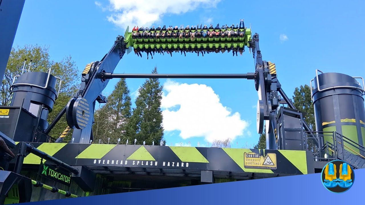 Toxicator off ride POV At Alton Towers