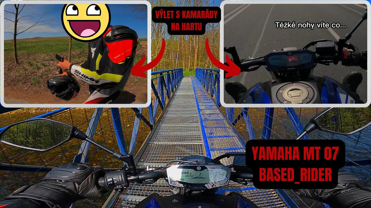 MOTO V&Yacute;LET S K&aacute;mo&scaron;em Na Hartu | CZECH MOTOVLOG | 4K | RAW | Yamaha MT07 | BASED_RIDER