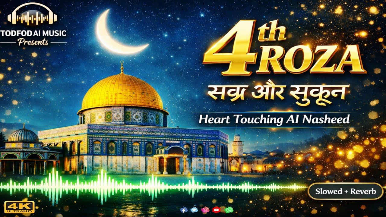 4th Roza Special Islamic Song 2026 | Heart Touching AI Nasheed 🌙 | Slowed + Reverb |Soulful AI Music