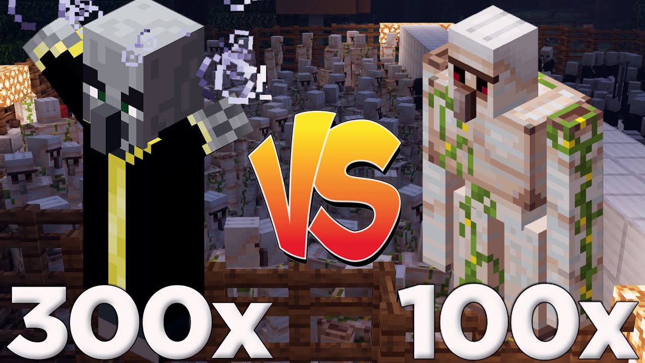 300 UYANDIRICI VS 100 DEMİR GOLEM !!! Minecraft: Mob Savaşları #10