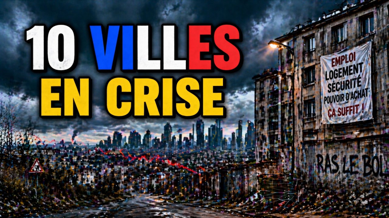 10 villes fran&ccedil;aises touch&eacute;es par une CRISE &eacute;conomique et sociale SANS PR&Eacute;C&Eacute;DENT