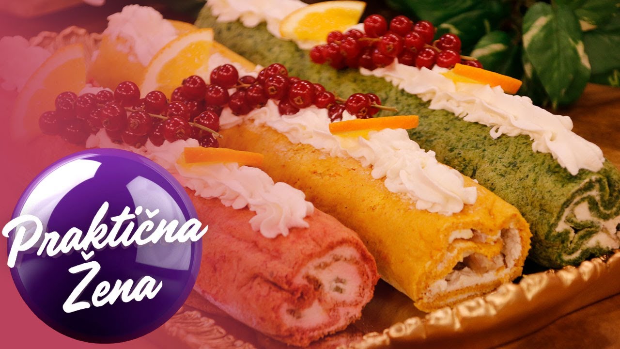 Praktična žena – 1. Rolat sa spanaćem 2. Rolat sa šargarepom 3. Rolat sa cveklom