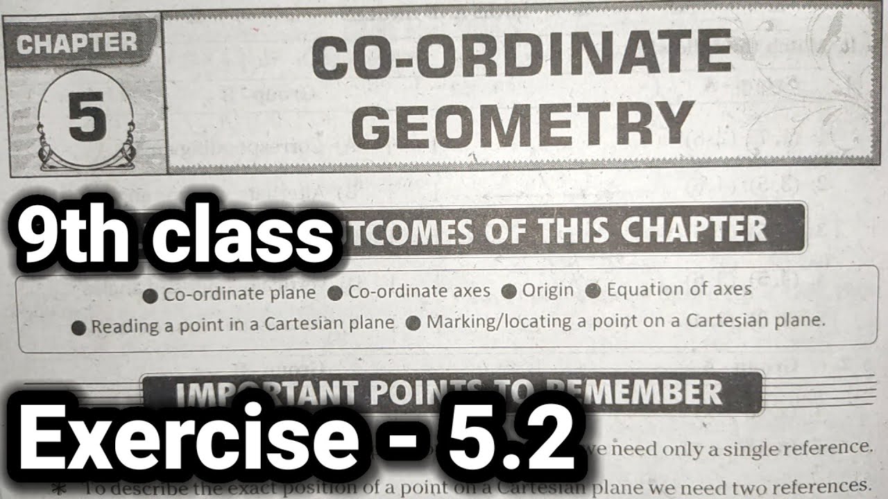 9th class | Maths |5.Co - Ordinate Geometry chapter | Exercise - 5.2 |9th maths 5th chapter 5.2 sums