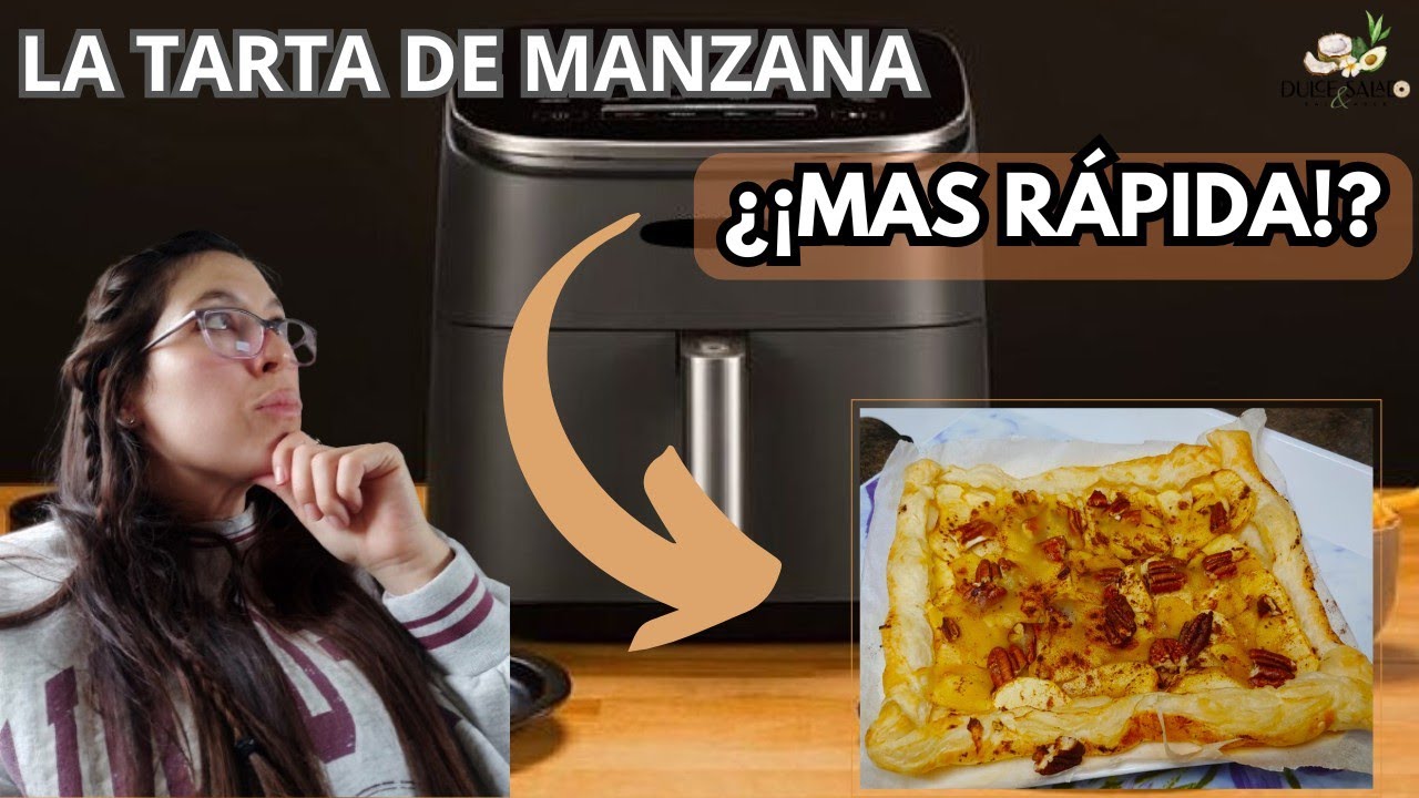 Prepara esta TARTA EXPRESS de MANZANA en FREIDORA de AIRE
