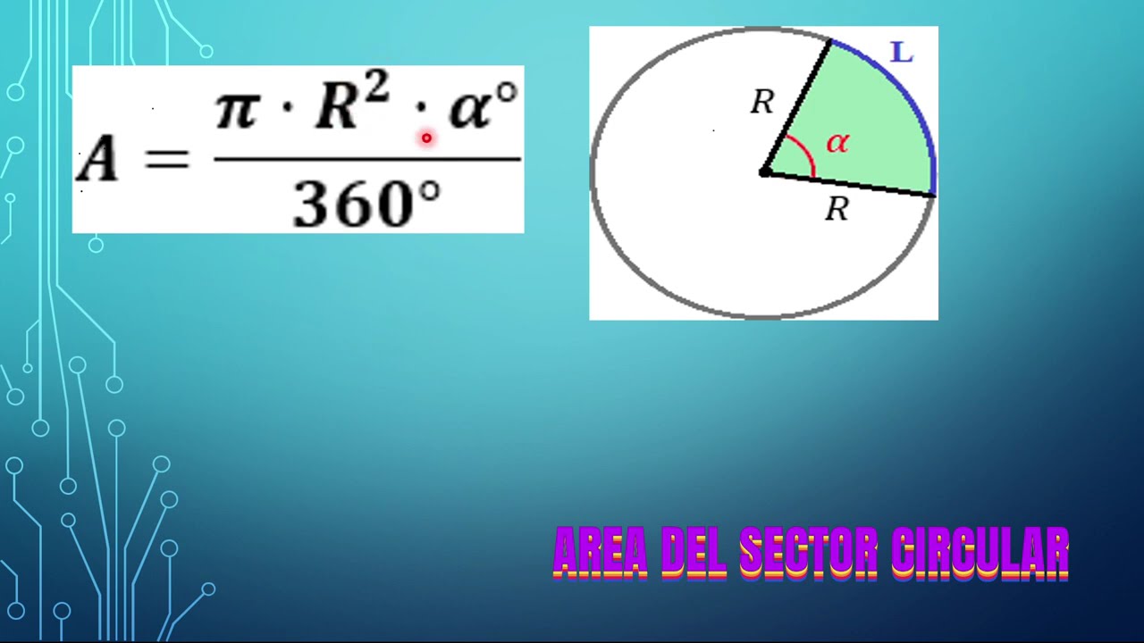 AREA DE UN SECTOR CIRCULAR#matematicaparatodosAndy