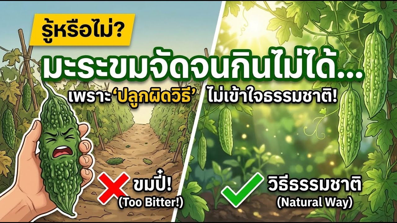 มะระขมจนไม่กล้ากิน! ความลับการปลูกที่คนมองข้าม