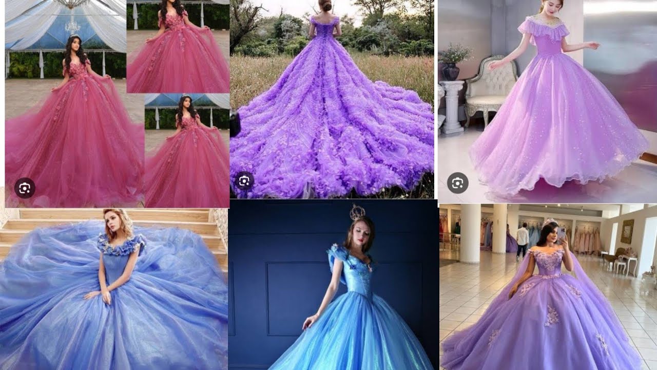 Beautiful Barbie dress#বিউটিফুল #and blue gown ❤️❤️ and viral Princess 👗👗