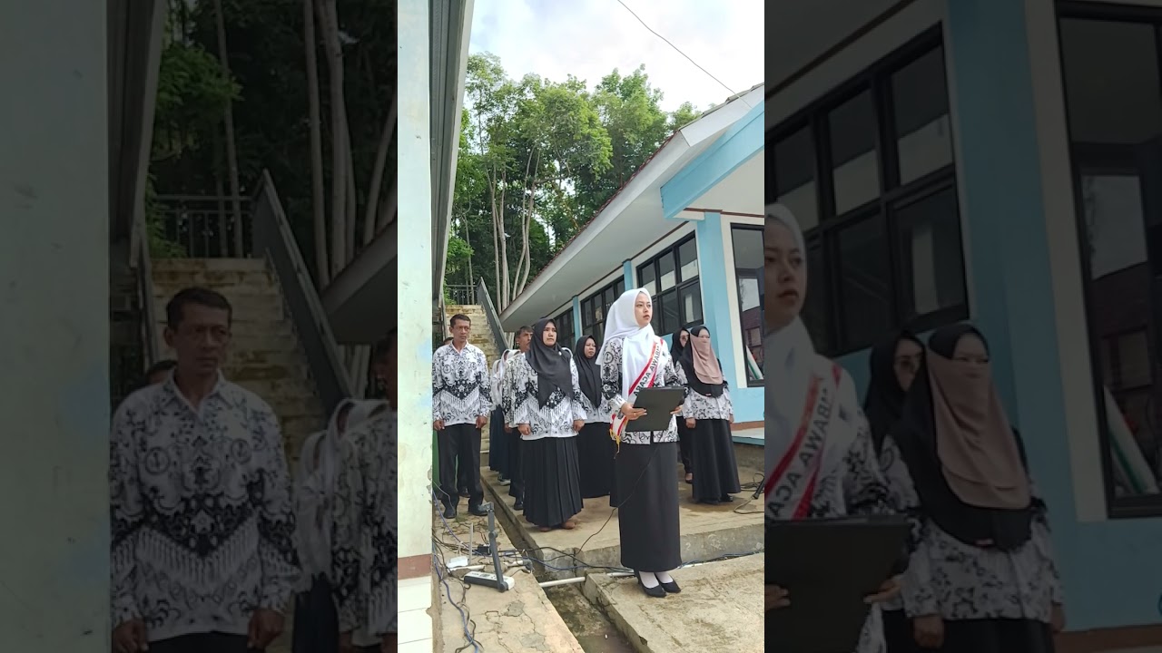 Pembawa Acara Hari Guru Nasional di SMPN 4 Wado Cimungkal