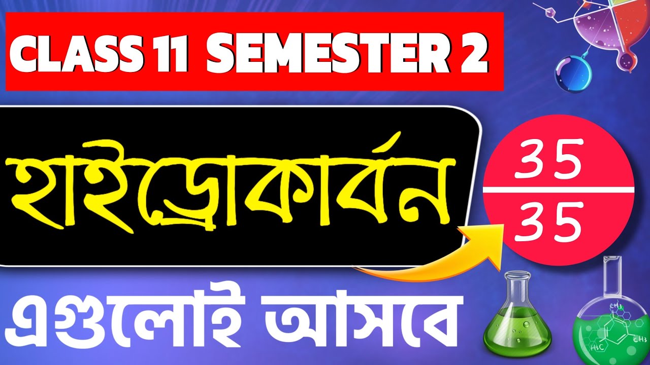 Hydrocarbon Exam Reactions যেগুলো না পড়লে 35/35 Impossible ❌ | WB Class 11