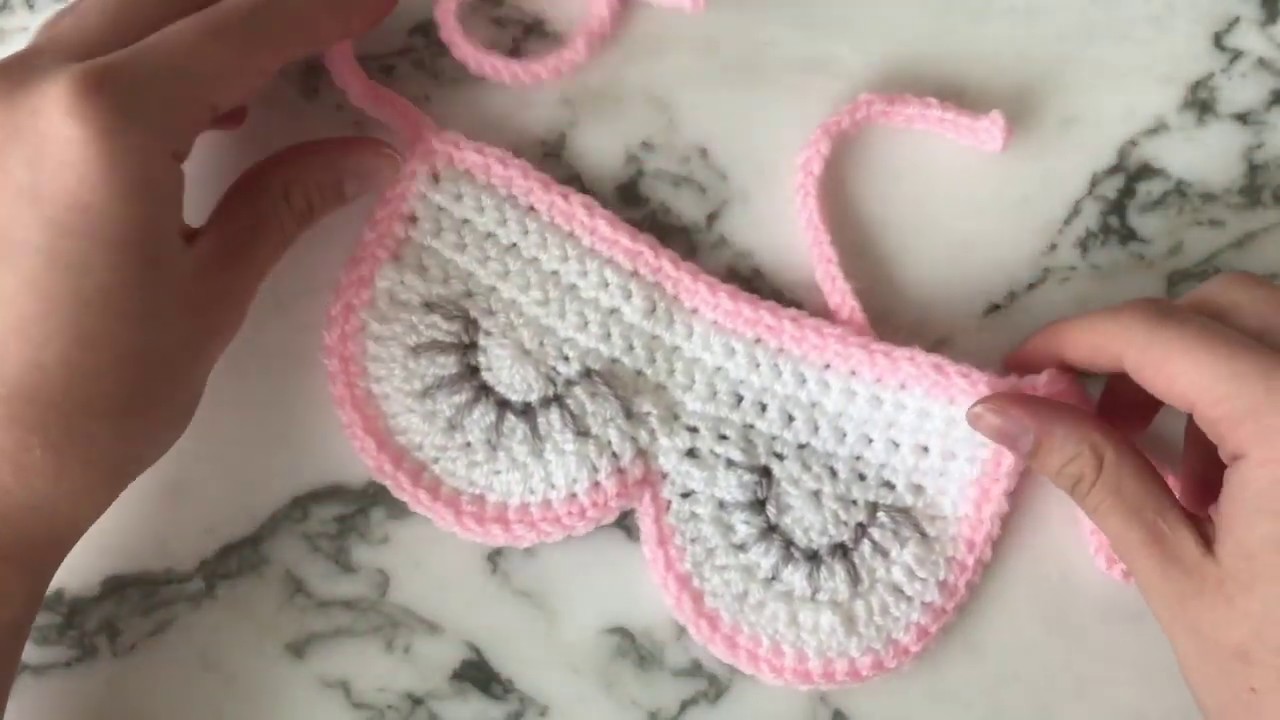 Crochet Sleep Mask Tutorial (Great for Beginners!)
