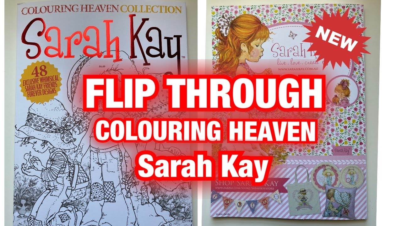 **NEW** COLOURING HEAVEN SARAH KAY SPECIAL EDITION | ADULT COLOURING BOOK