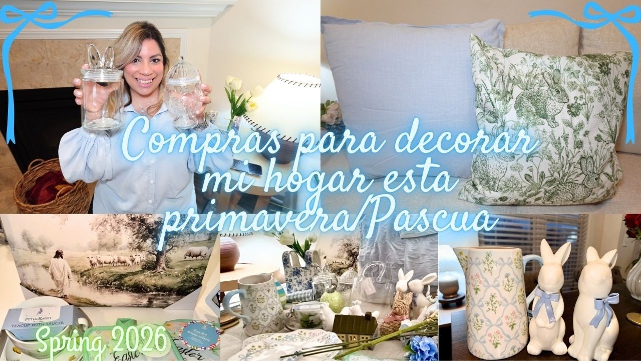 NUEVAS COMPRAS PARA MI HOGAR PARA ESTA PRIMAVERA/PASCUA🩵🌸 #spring #decoration