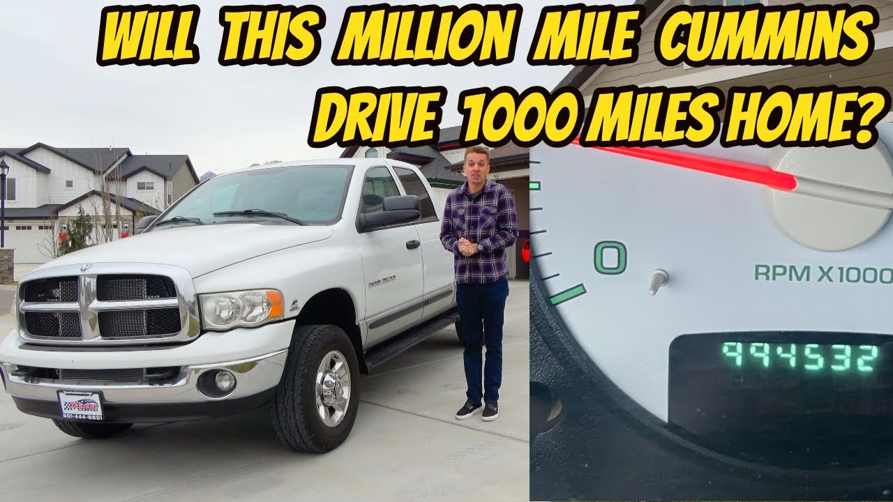 Покупка Dodge Ram Cummins Diesel с пробегом почти 1 МИЛЛИОН МИЛЬ и поездка на расстояние 1000 мил...