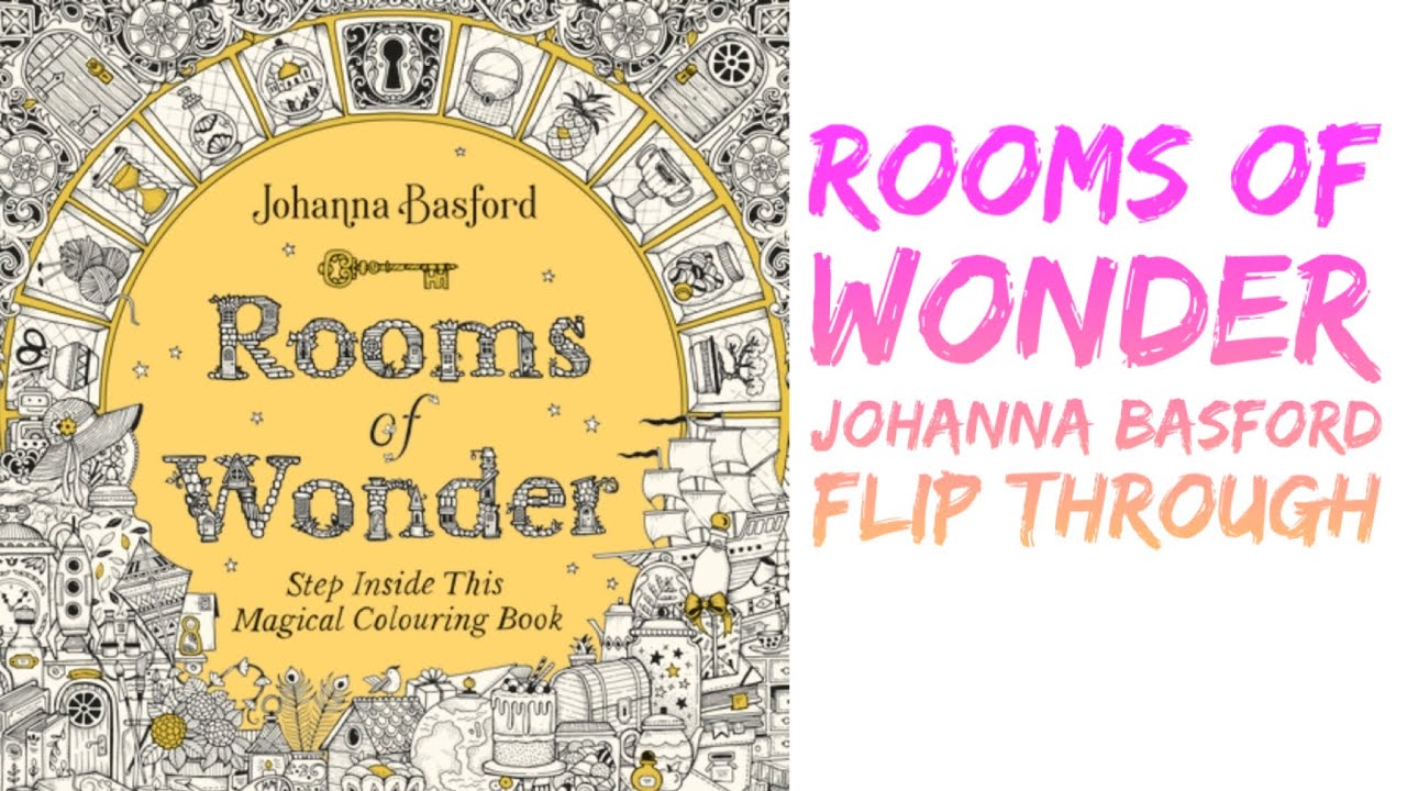 Rooms of Wonder Colouring Book flip through