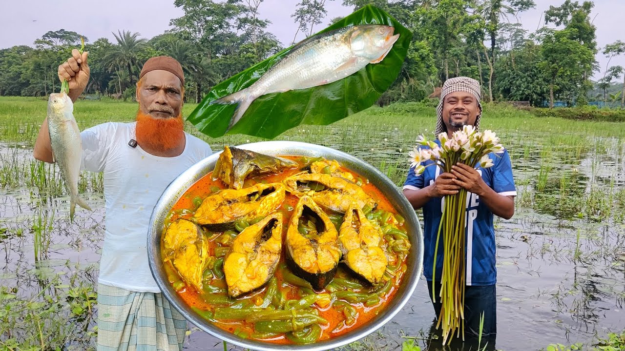 টাটকা ইলিশ আর শাপলা একসাথে রান্না, ভরা মৌসুমেও ইলিশের আকাশ ছোয়া দাম ।