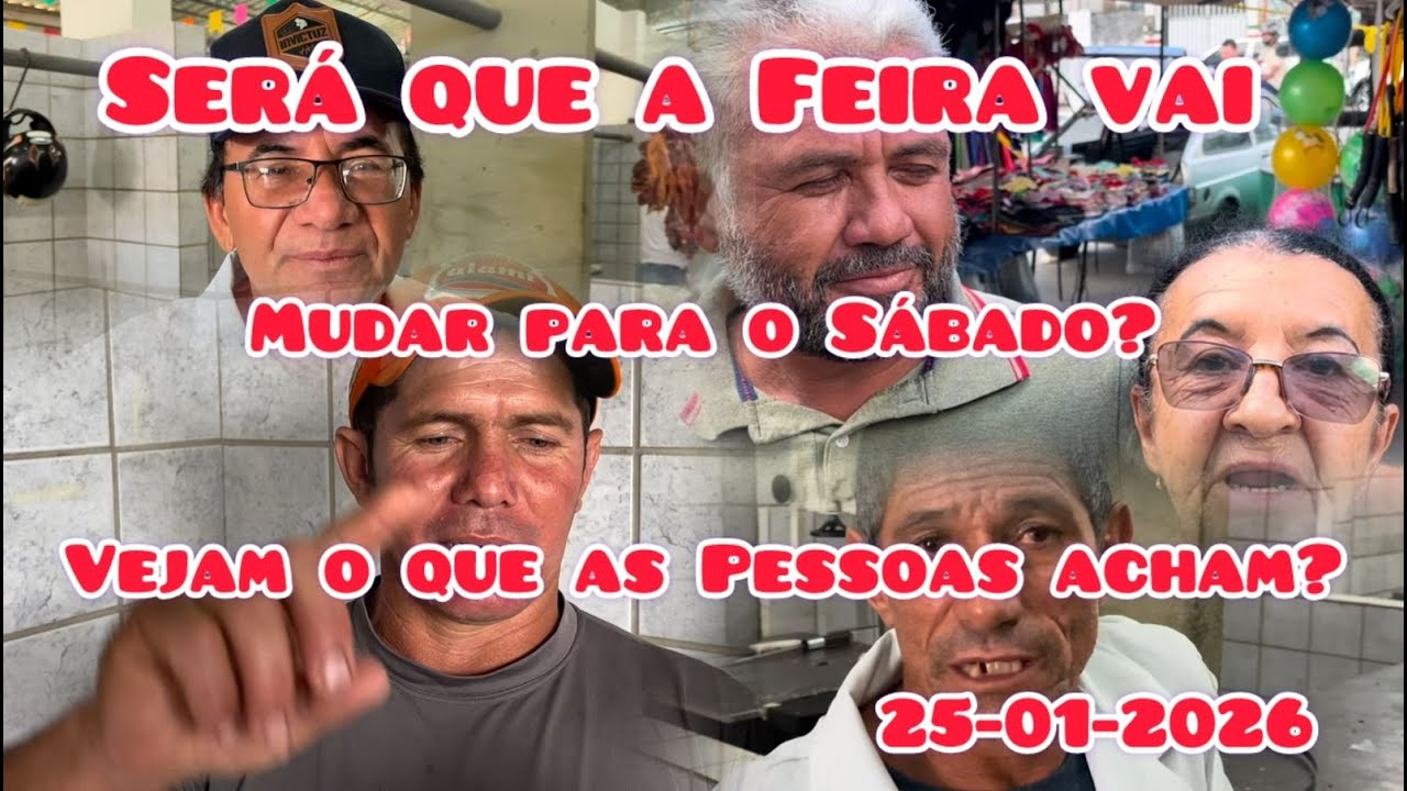 SERÁ QUE A FEIRA VAI MUDAR PARA O SÁBADO? VEJAM O QUE AS PESSOAS ACHAM! #feira #domingo #tradição
