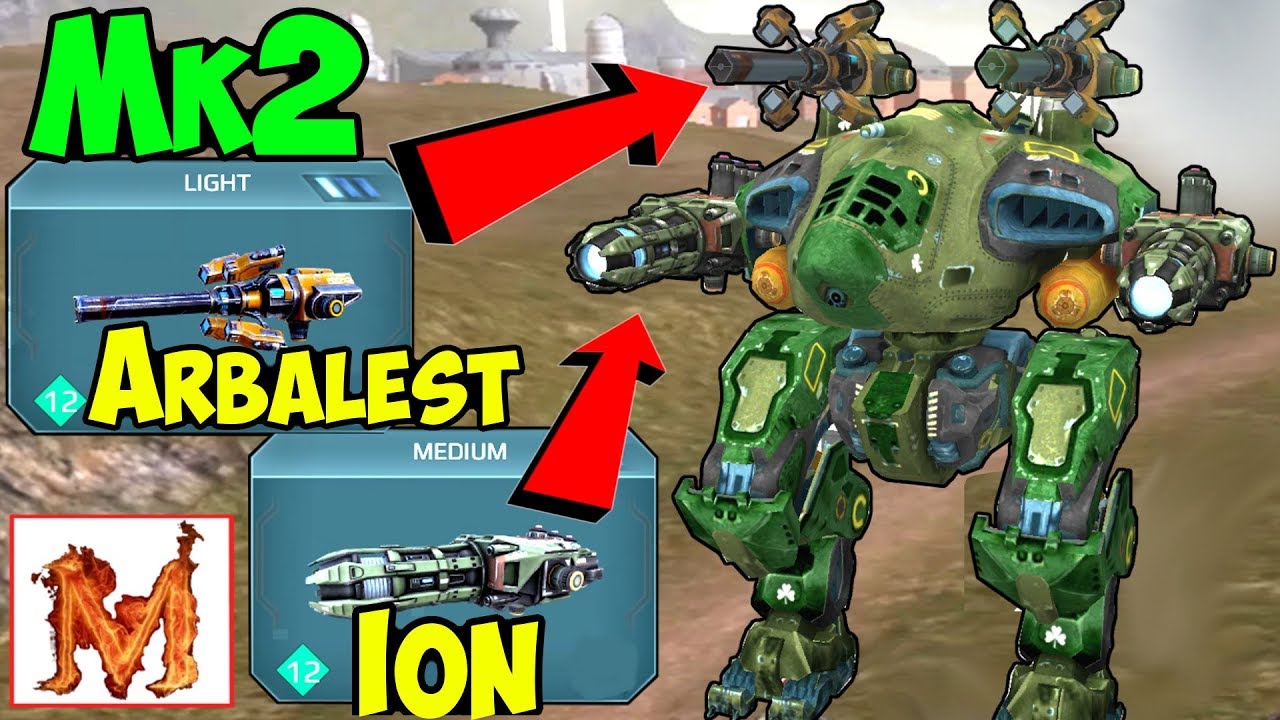 War Robots Mk2 Maxed Ion & Arbalest Griffin Gameplay - WR