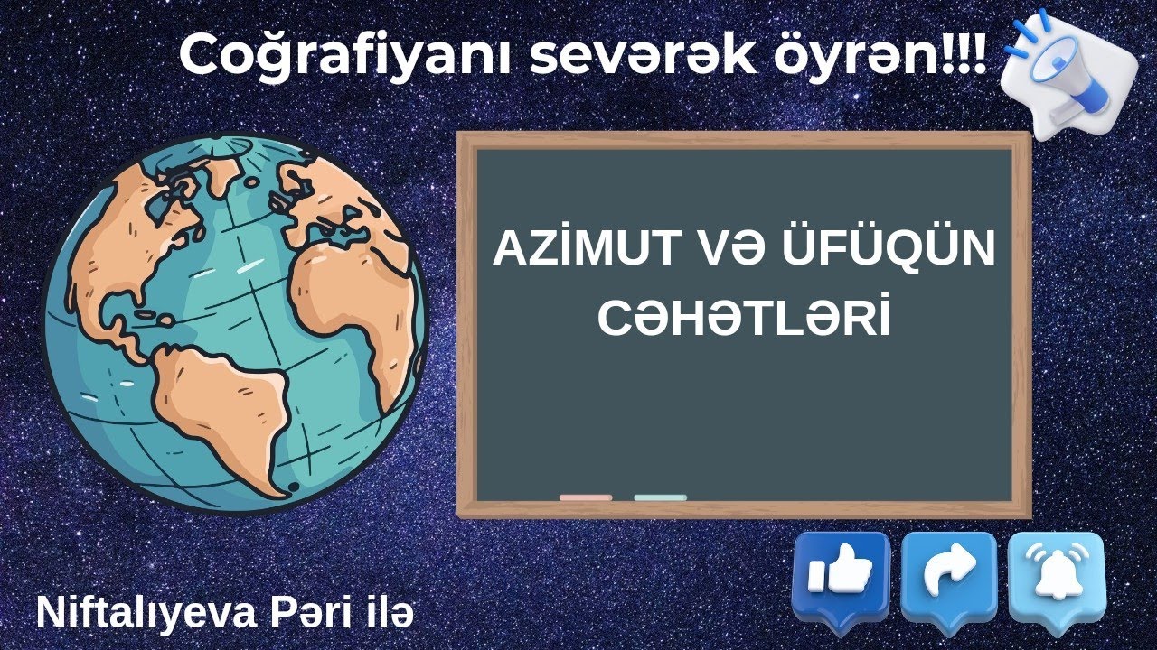 Azimut və Üfüqün Cəhətləri  (Tam İzah)