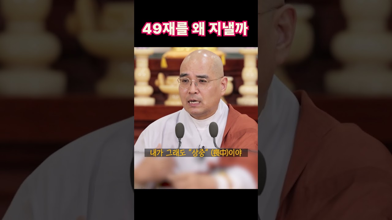 49재를 왜 지내나요? #49재 #장례 #자현스님